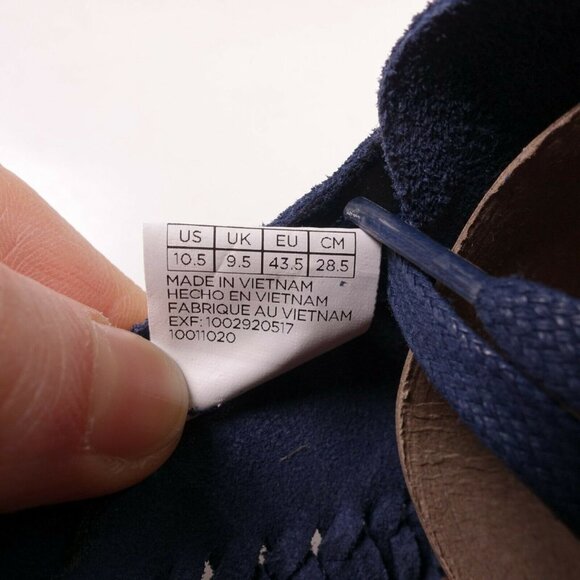 Toms Men's Del Rey Shoe 10011020 Navy Woven Suede - Picture 11 of 11